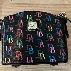 Dooney & Bourke Multi Penny Crossbody Shoulder Bag-Black